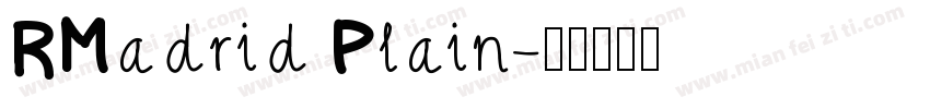 RMadrid Plain字体转换